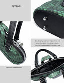 Vintage Snake-Patterned Eyeglass Case