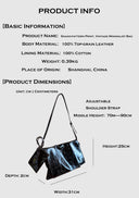 Snake-pattern Print, Vintage Minimalist Bag