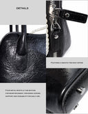 Glossy Cowhide Shell Bag