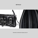 Black Biker-Style Bag