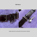 Top-grain Cowhide Suede, Vintage Purple Bag