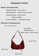 Wine Red Suede Bag