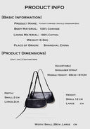 Genuine Leather with Crackle Finish | Minimalist Design | 2 Sizes Option | Edgy &amp; Stylish Armpit Bag