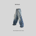 Blue Gradient Cargo Jeans