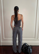 V-cut Paneled Cami Jumpsuit
