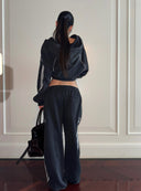 Street Cool Loose Hooded Sweatshirt &amp; Pants Two-Piece Set