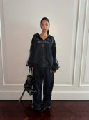 Street Cool Loose Hooded Sweatshirt &amp; Pants Two-Piece Set