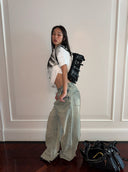 Black Biker-Style Bag