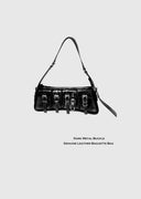 Black Biker-Style Bag